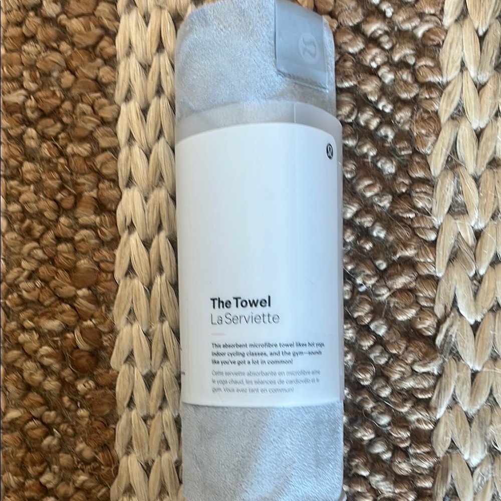 Lululemon “The Towel”. Perfect for yoga, workouts, or beach to absorb sweat